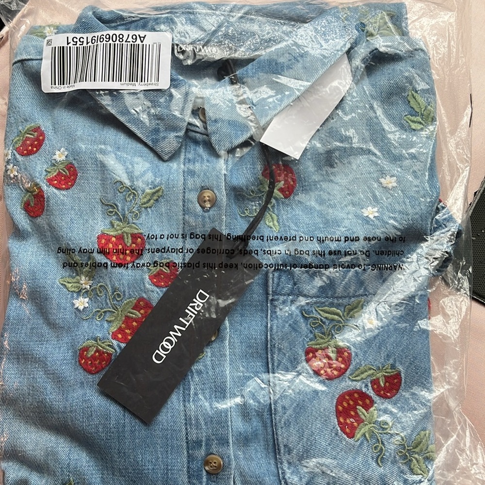 Driftwood Jeans Strawberry Embroidery Dress - Picture 8 of 12